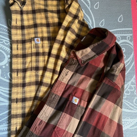 Pair of fall color flannels - Picture 2 of 6